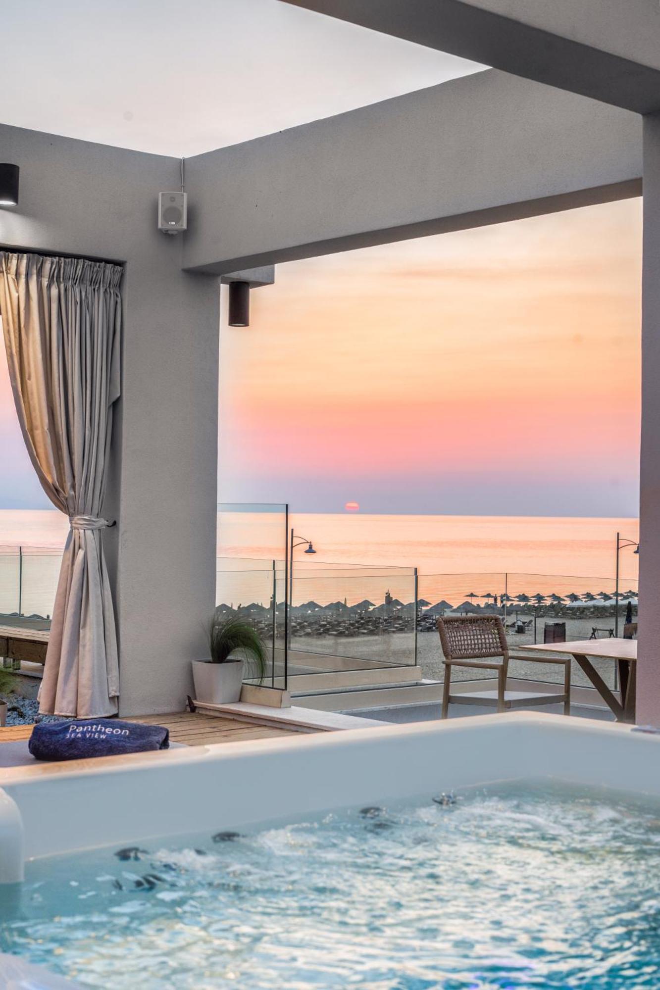 Pantheon Sea View Lejlighedshotel Néoi Póroi Eksteriør billede