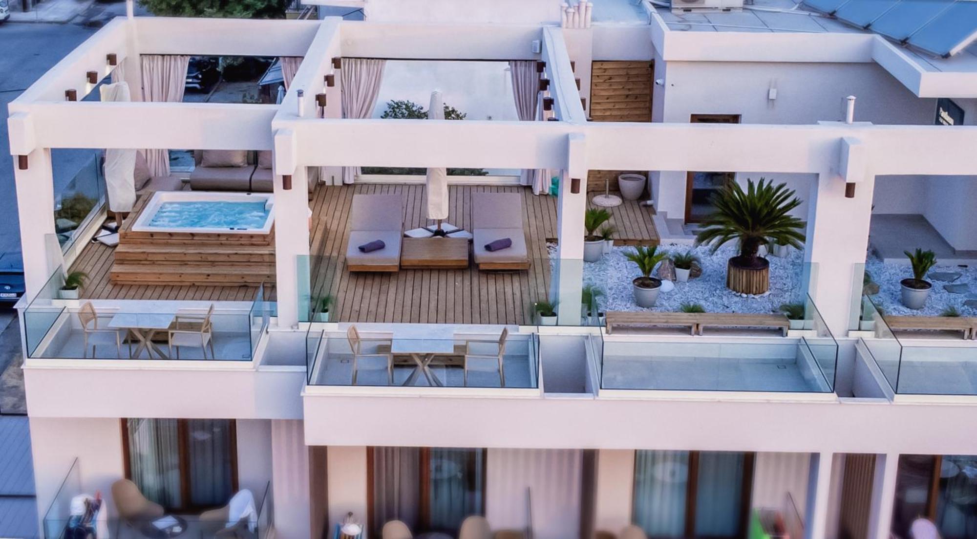 Pantheon Sea View Lejlighedshotel Néoi Póroi Eksteriør billede